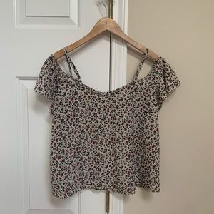 AE floral off shoulder top